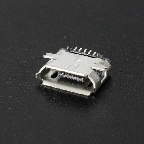50 Stuks Micro-USB Type B Vrouwelijke 5Pin SMT Socket Jack Connector Poort PCB Board