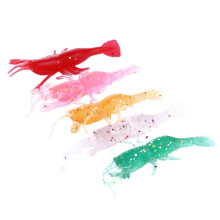 20Pcs Shrimp Fishing Simulation Soft Prawn Lure Hook Tackle Bait Sea