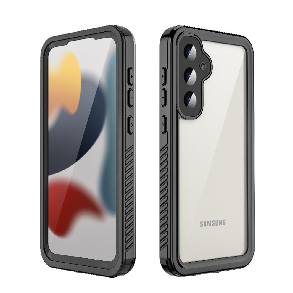 (Black) Case For Samsung Galaxy S23 Fe Ip68 Waterproof Full In Screen Protector 12Ft Military Shockproof Waterproof Built Black 764762613051
