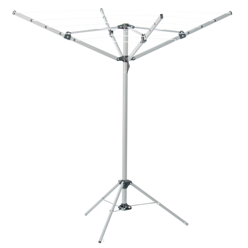 KCT Rotary Washing Line 4 Arm Portable Free Standing Airer 16m Drying Area