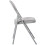 Charles Jacobs (6) Charles Jacobs Folding Chair Cushioned Fabric Office Reception Padded Grey Frame 9