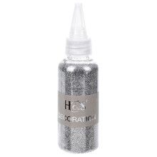 (Silver - FINE) DIY Craft Glitter Shaker Pot Sparkly Card Craft Scrapbooking Decoration Slime