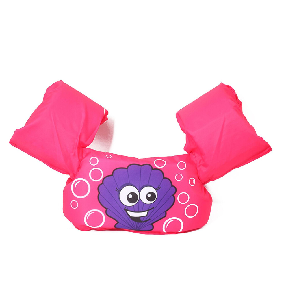 (Purple Shell) Toddler Life Jacket Swim Vest Swim Floaties For Toddlers Girls And Boys Kids Swim