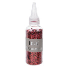 (Red – FLAKE) DIY Craft Glitter Shaker Pot Sparkly Card Craft Scrapbooking Decoration Slime