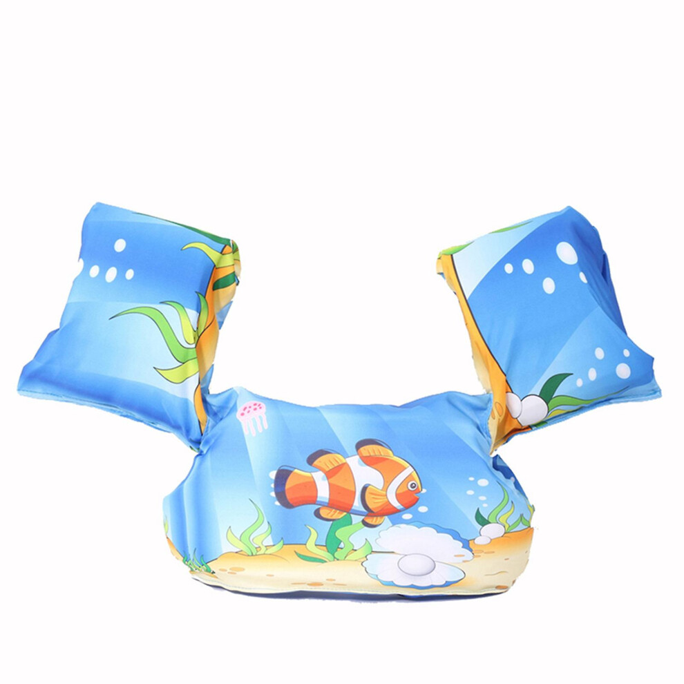 (Clownfish) Toddler Life Jacket Swim Vest Swim Floaties For Toddlers Girls And Boys Kids Swim