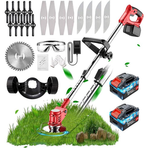 Metal Blade Cordless Strimmer 21v Grass Trimmers