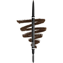 NYX Professional Makeup Micro Brow Pencil, Dual Ended with Mechanical Brow Pencil and Spoolie Brush, Vegan Formula, Shade: Espresso