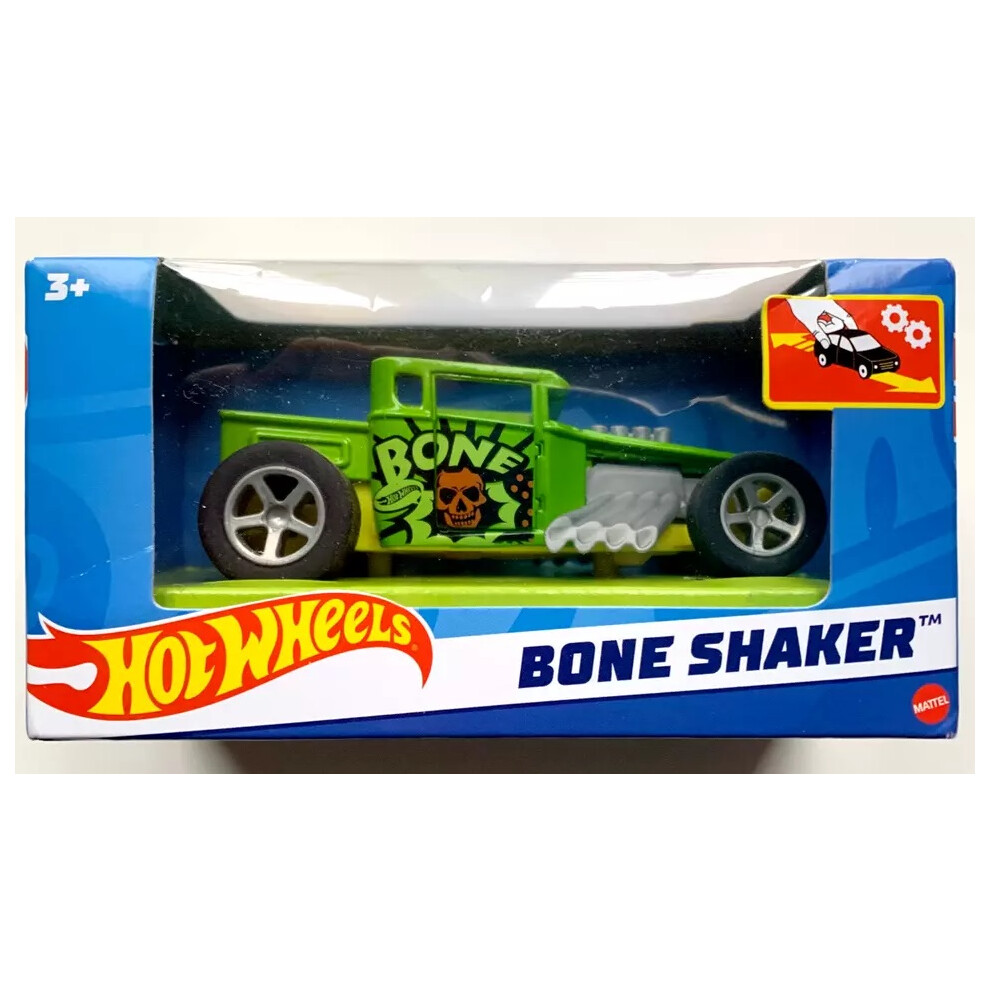 Mattel Hot Wheels Pull Back Speeder Cars 1:43 - Age 3+ BONE SHAKER