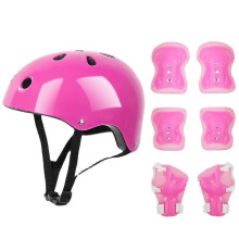 7 Pcs Kids Protective Gear Set Roller Skate Helmet Elbow Wrist Knee Pad For Skateboard Cycling Skating Scooter
