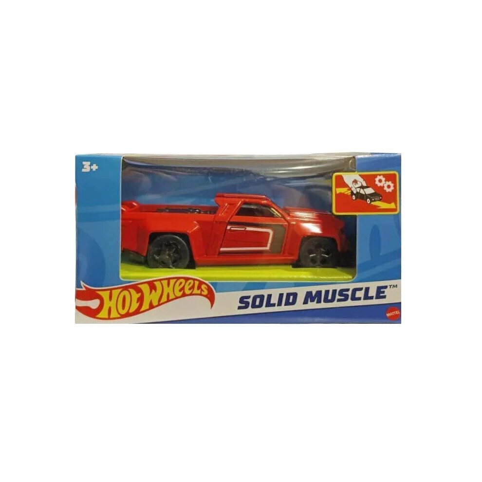 Mattel Hot Wheels Pull Back Speeder Cars 1:43 - Age 3+ SOLID MUSCLE