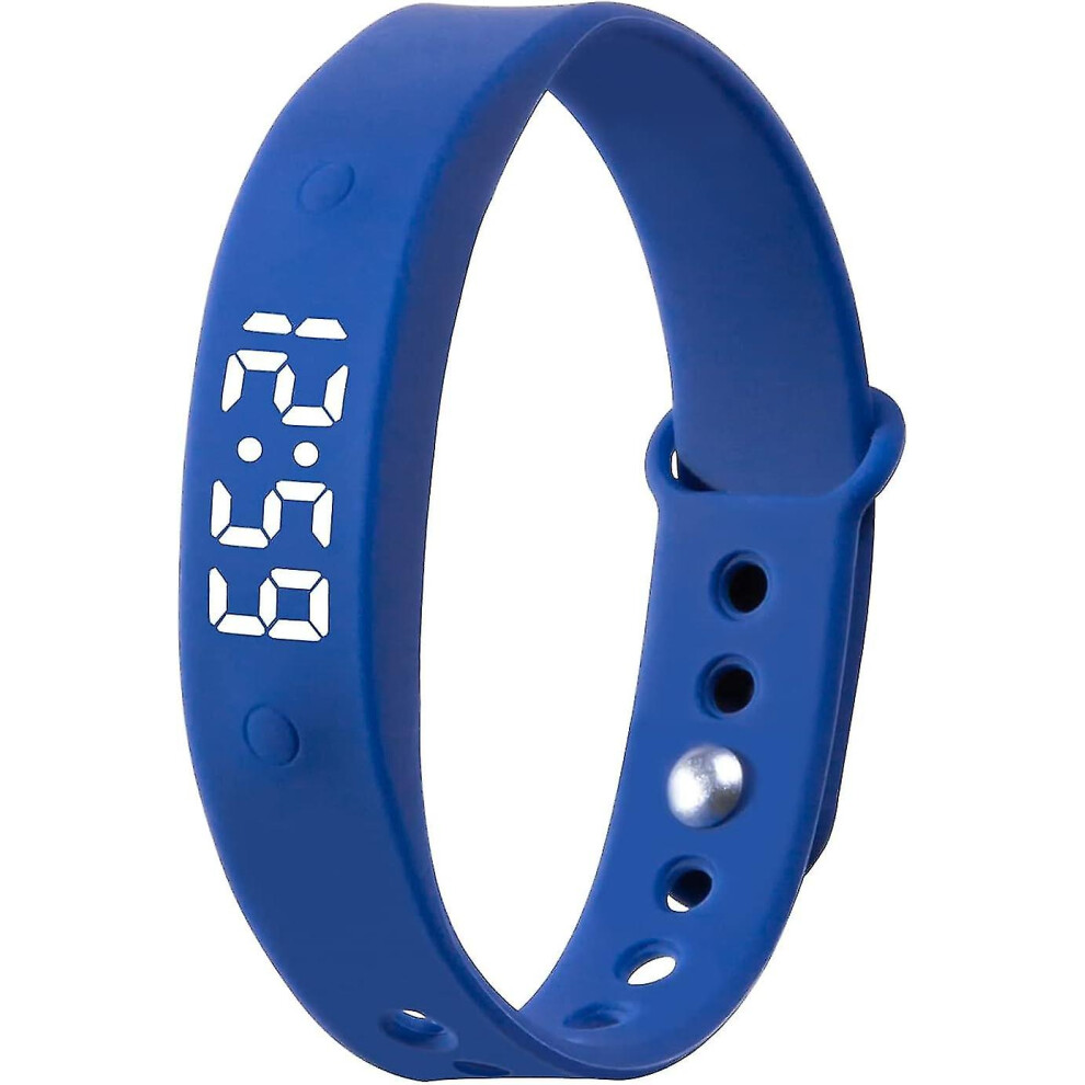 (Blue) Vibration Alarm Watch - 15 Vibration Alarms With Countdown Timer Blue 9360243109351