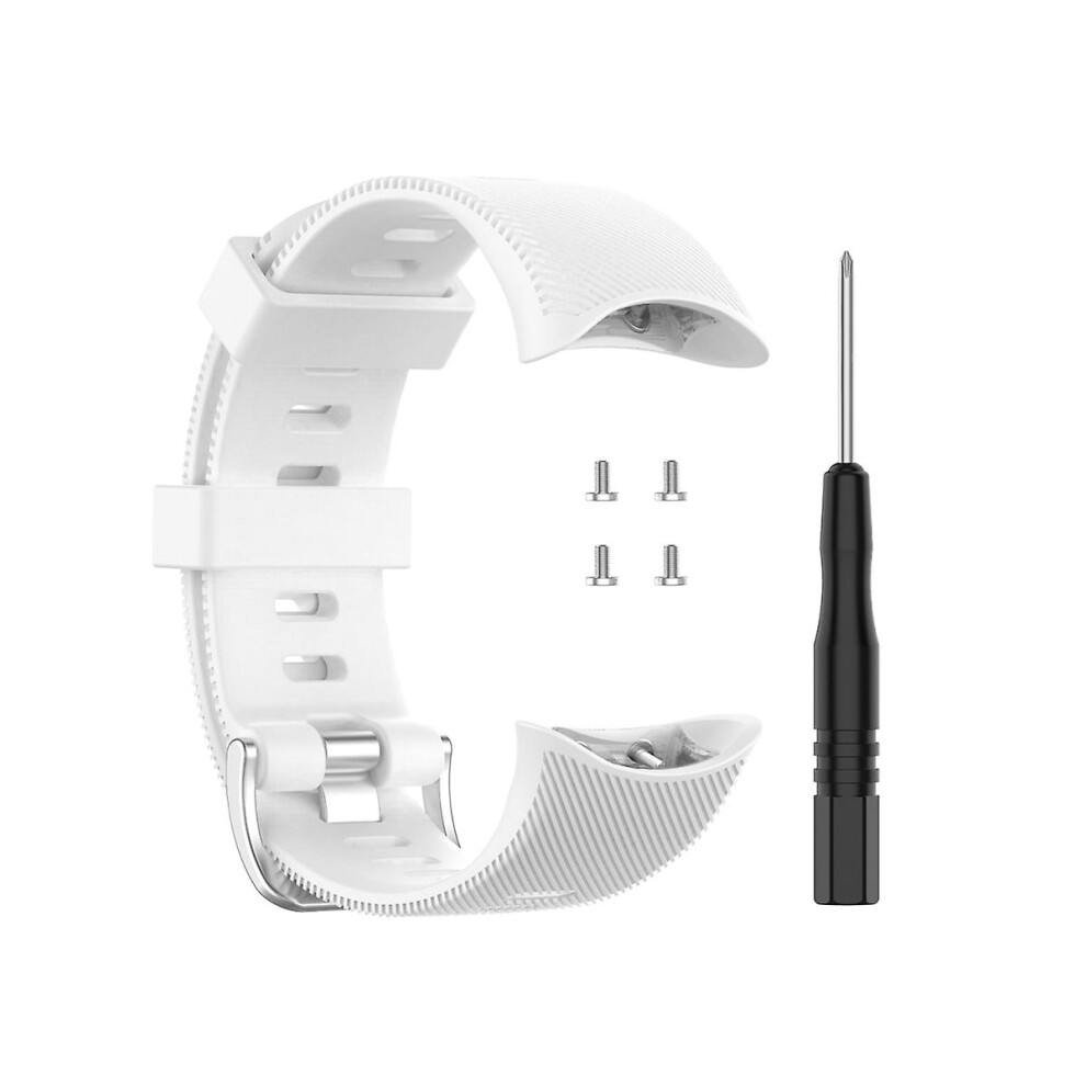 ( Strap) Replacement Watchband For Garmin Forerunner 45 / 45S Smart Watch Strap Silicone Watch Case For Garmin Forerunner 45 45S Bracelet White 4522139633950