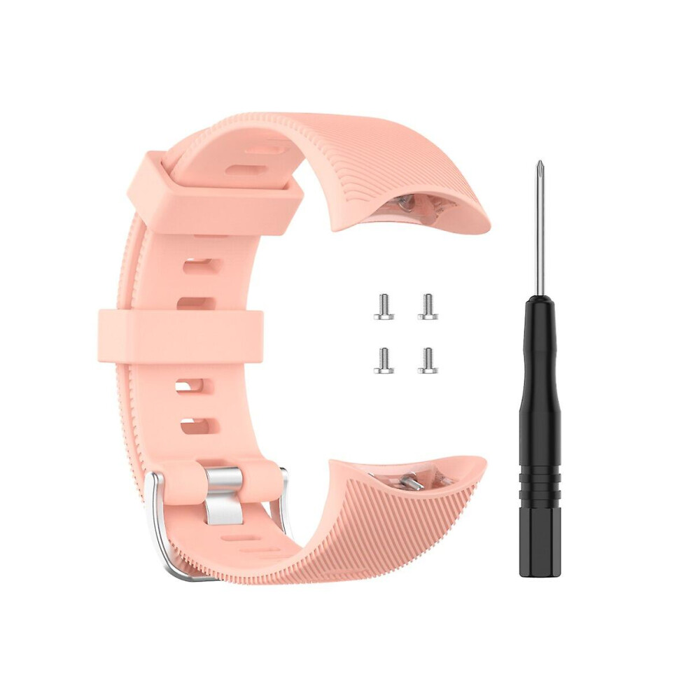 ( Strap) Replacement Watchband For Garmin Forerunner 45 / 45S Smart Watch Strap Silicone Watch Case For Garmin Forerunner 45 45S Bracelet Pink 4522139633974