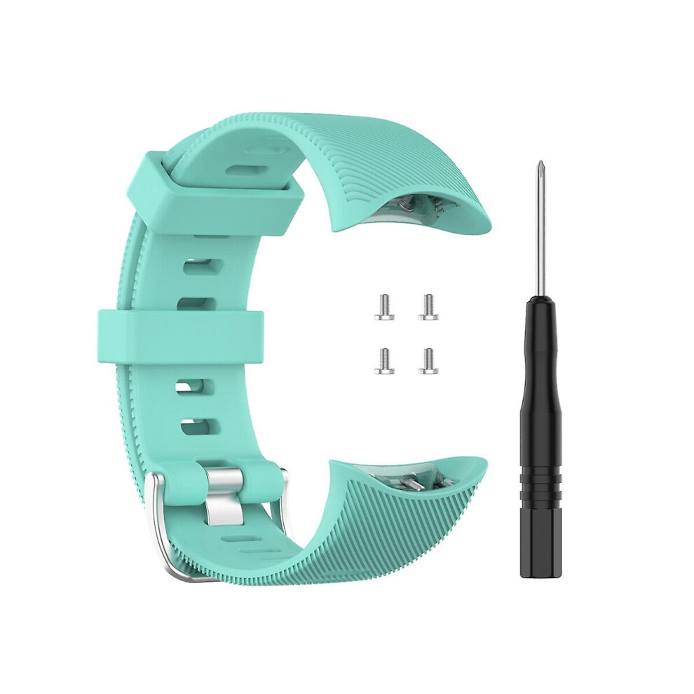 (Cyan Strap) Replacement Watchband For Garmin Forerunner 45 / 45S Smart Watch Strap Silicone Watch Case For Garmin Forerunner 45 45S Bracelet Blue 4522139633998