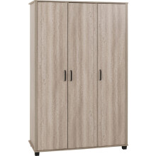 (3 Door Wardrobe) Oliver Bedroom Furniture Range in Light Oak Effect