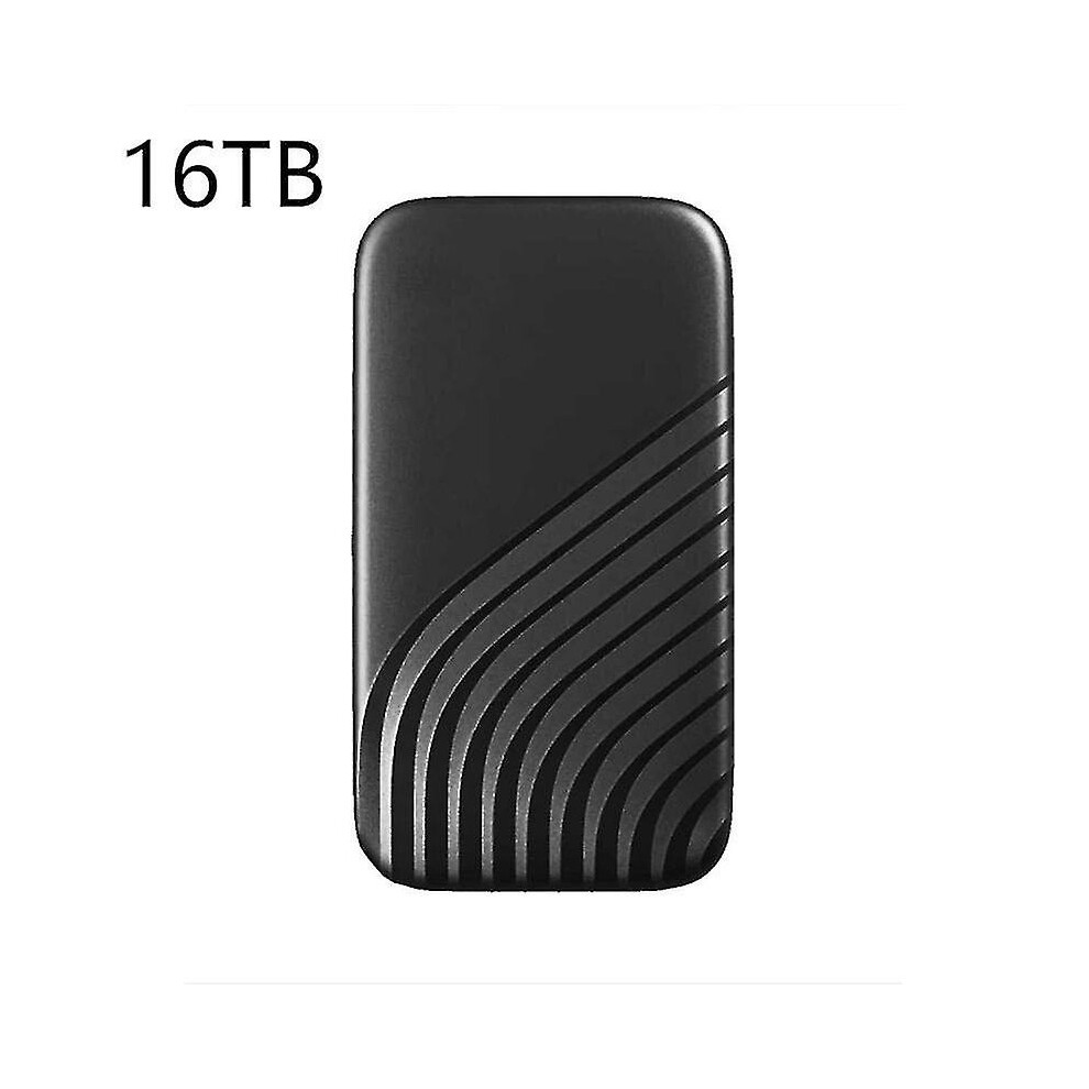 (16TB Black) Portable Ssd External Solid State Drive 1tb Portable Hd Hard Drive Usb 3.1 Type-c 2tb 4tb 8tb Hard Disks For Laptop Notebook