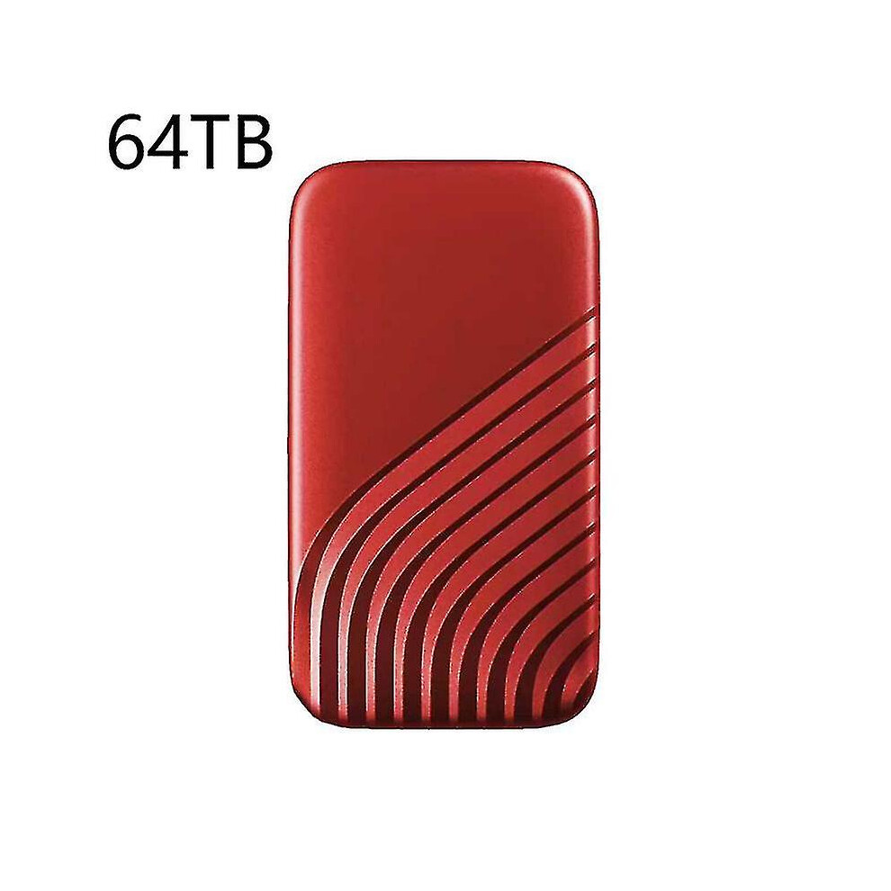 (64Tb ) Portable Ssd External Solid State Drive 1Tb Portable Hd Hard Drive Usb 3.1 Type-C 2Tb 4Tb 8Tb Hard Disks For Laptop Notebook Red