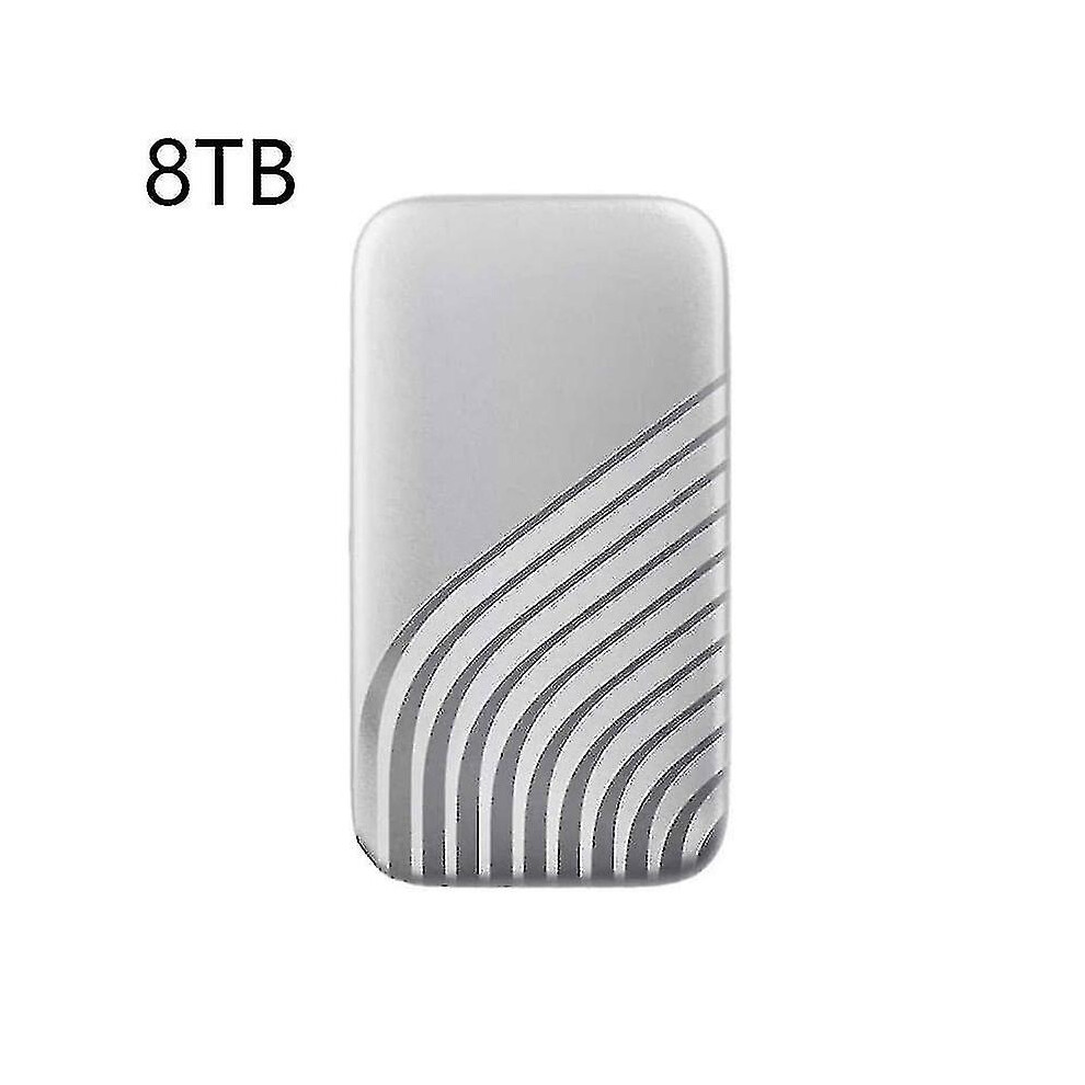 (8Tb ) Portable Ssd External Solid State Drive 1Tb Portable Hd Hard Drive Usb 3.1 Type-C 2Tb 4Tb 8Tb Hard Disks For Laptop Notebook White 9360243113686