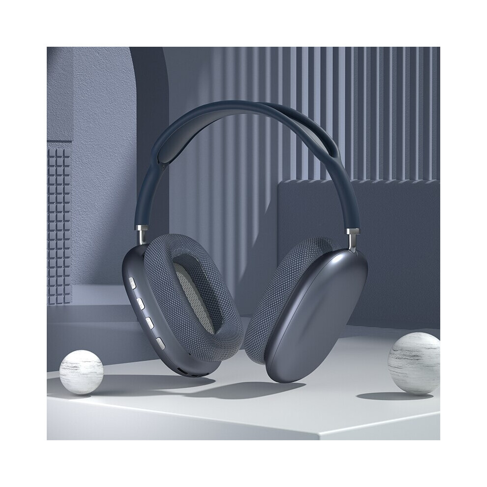 (Blue) Original Air Max P9 Pro Wireless Tooth Headphones Noise Cancelling Blue 8265222798452
