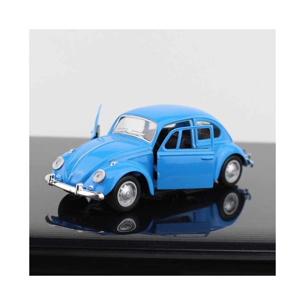 (Blue) 2023 Newest Arrival Retro Vintage Beetle Diecast Pull Back Car Model Toy-image-OPC-PDQKR8F-NEW