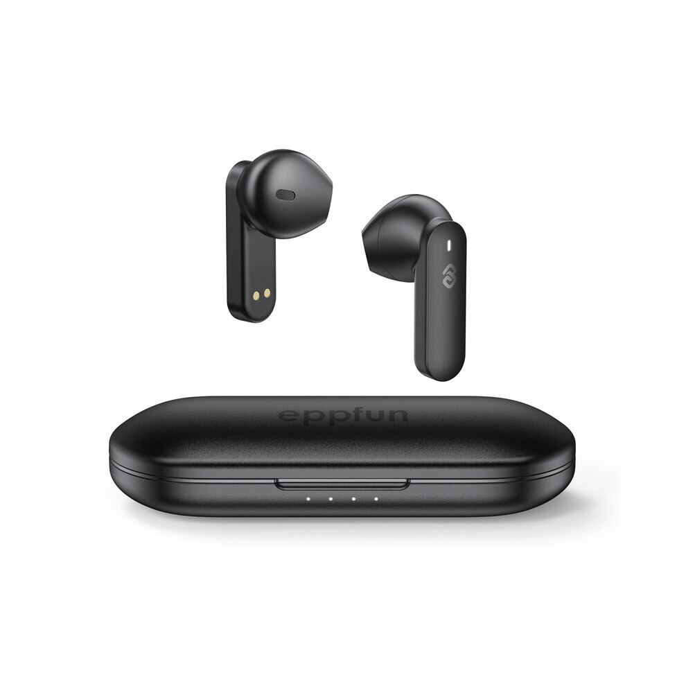 (Black) Eppfun Cutemeet 300 Metal Tws Earbuds Qualcomm Qcc3040 Aptx Adaptive/Aac Black 8265222798094
