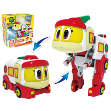 (With Box Perry) Newest ABS Min Deformation Gogo Dino Action Figures REX Transformation