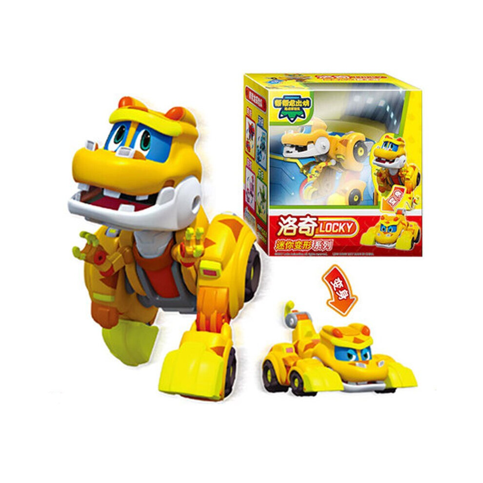 Maxpower (With Box Locky) Newest Abs Min Deformation Gogo Dino Action Figures Rex Transformation