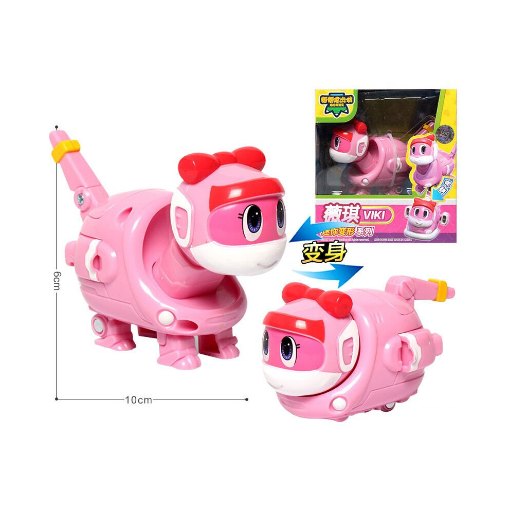 Maxpower (With Box Viki) Newest Abs Min Deformation Gogo Dino Action Figures Rex Transformation