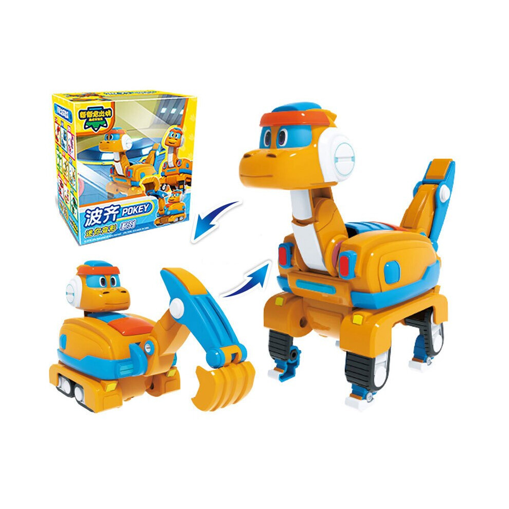 Maxpower (With Box Pokey) Newest Abs Min Deformation Gogo Dino Action Figures Rex Transformation