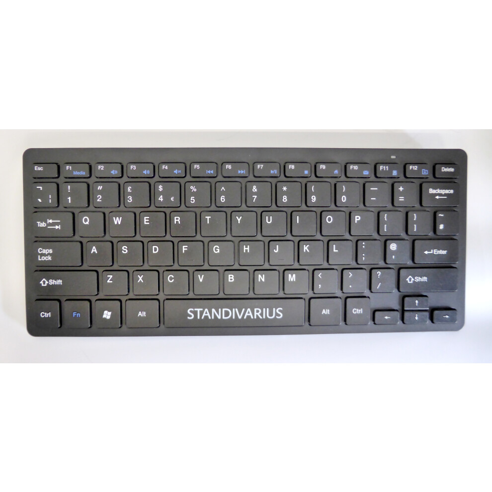 Standivarius Piano II BT - Bluetooth Compact Portable QWERTY Keyboard - Black-image-OPC-PDQKWWH-NEW