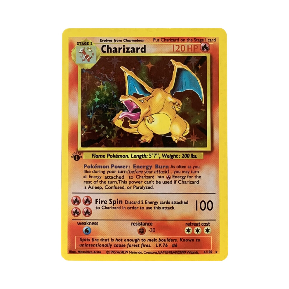 (Charizard) 3Pcs Pokemon 1996 Years English Cards PTCG Charizard Blastoise Venusaur