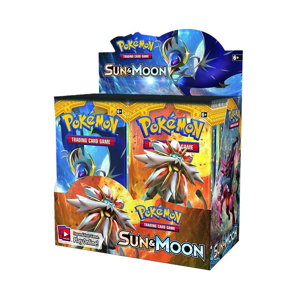 (Sun moon) 324Pcs/Box Pokemon English Cards Box VMAX TCG Evolution Booster Box Chilling