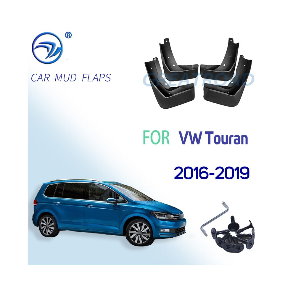 4x Car Front Rear Mud Flaps Mudguards Splash Guards Fender Flares for VW Touran 2016 2017 2018 2019 Mudflaps