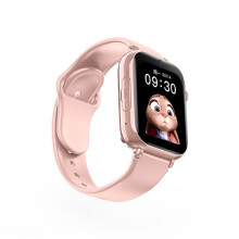 (Pink) Kids 4G Smart Watch SOS GPS Location Tracker Sim Card Video Call WiFi Chat Camera Flashlight Waterproof Smartwatch For Children Watches