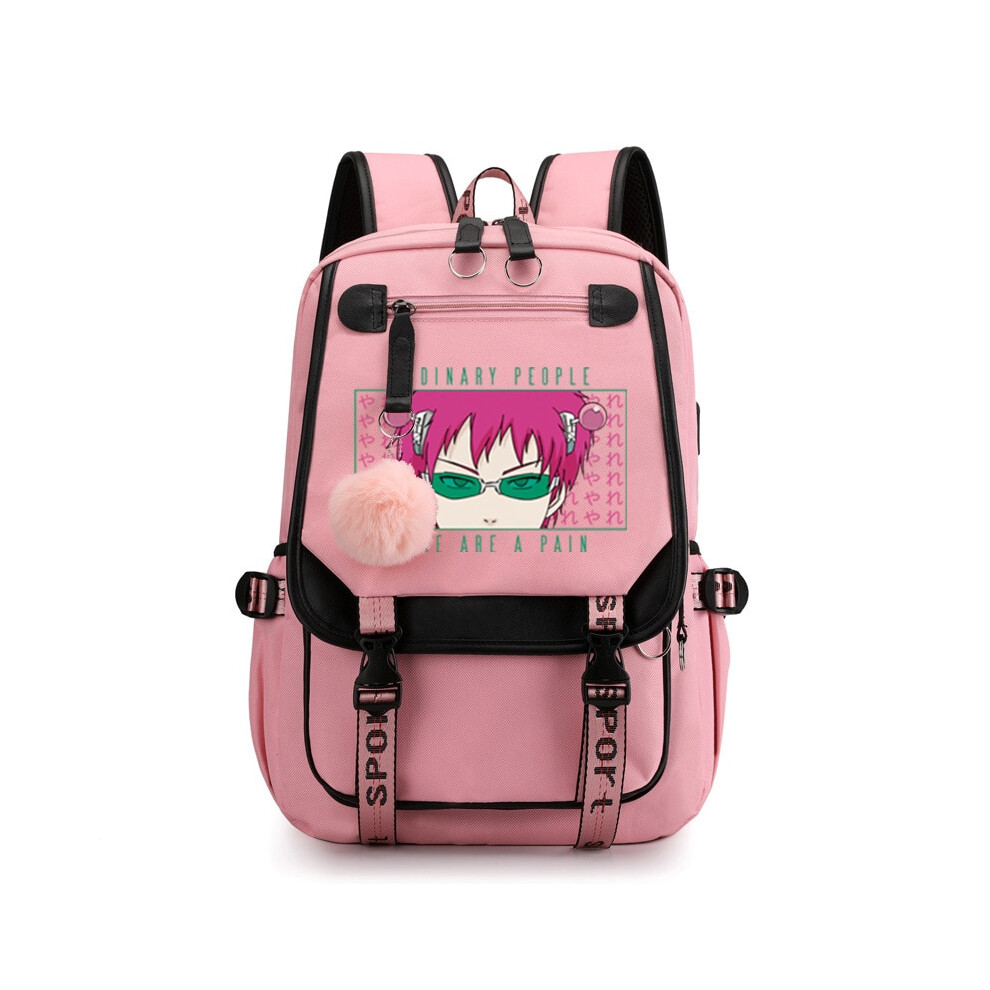 (Black) The Disastrous Life of Saiki K Kusuo No Psi Nan Graphic Cartoon Print-image-OPC-PDQM78P-NEW