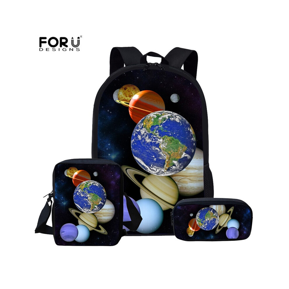 (CC3194CEK) FORUDESIGNS Galaxy Planet Space Kids School Bags for Girls Kids Bag Toddler-image-OPC-PDQM7QS-NEW