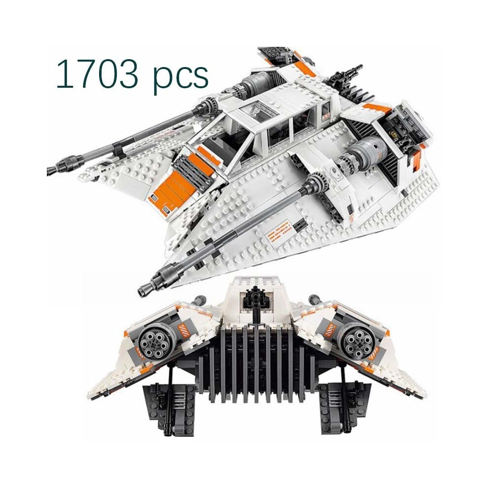 In Stock 1703Pcs  Speeder Building Blocks Compatible 75144 Reproduce Snow