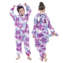 (COLOR 1, 140cm) Unisex Child Pajama Plush Onesie One Piece Animal Costume-i