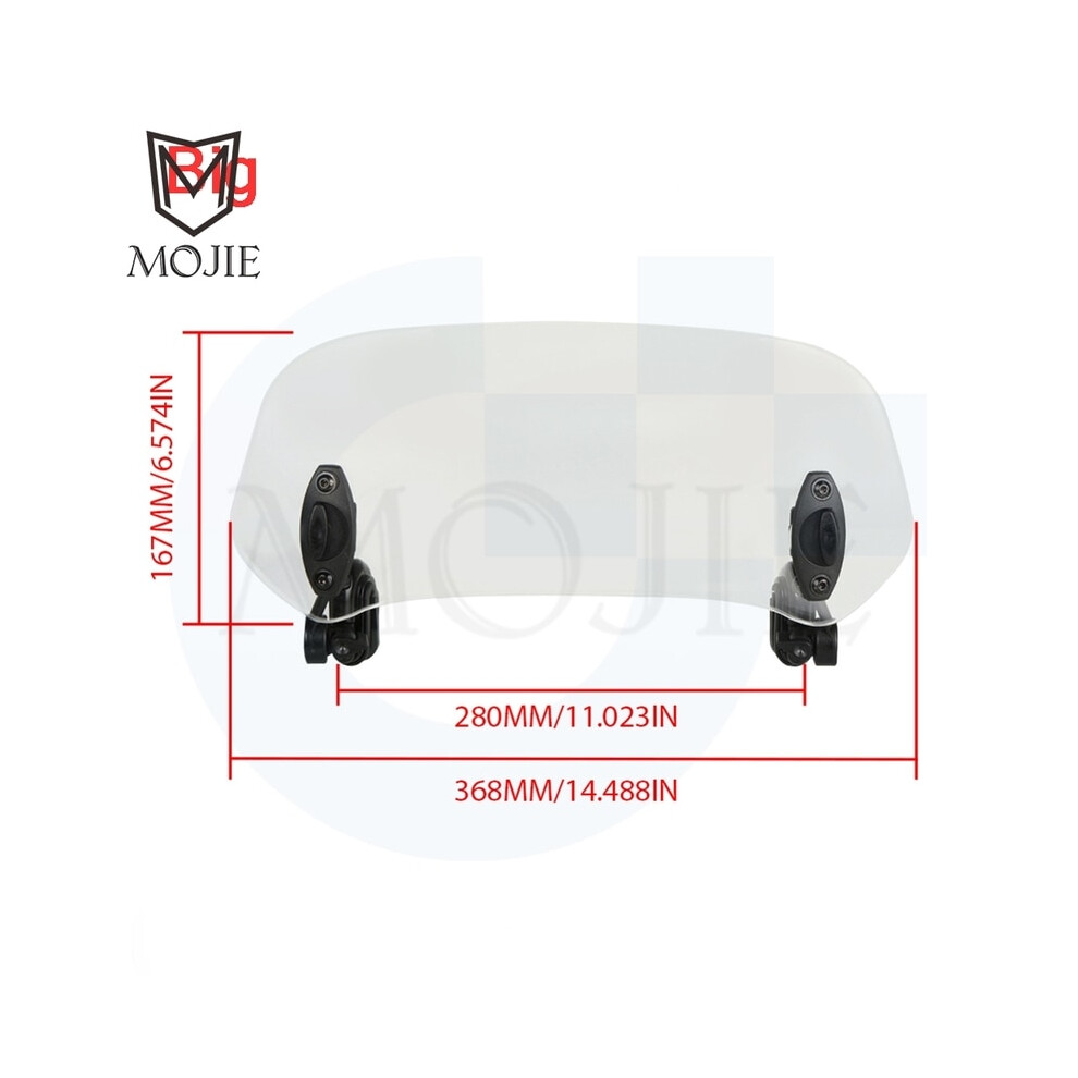 Motorcycle Windshield Extension Spoiler Windscreen Air Deflector For Honda Vfr 1200 F X Crosstourer 750 400 800 F Fi/W1 Vtec 8041111042598