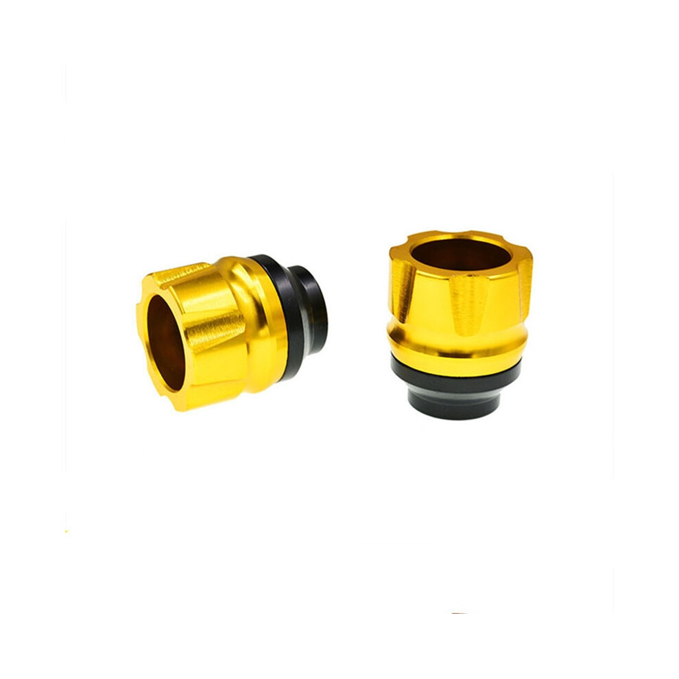 (Gold) Aluminum Alloy Buffer Anti Collision Cup Front Fork Cup 13Mm Wheel Protection Gold 8041111064163