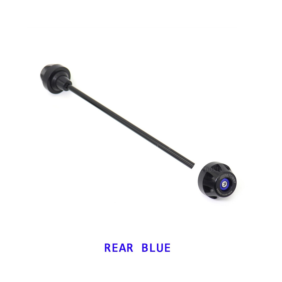 (Rear ) Rear Front Axle Fork Crash Slider For Bmw S1000rr S1000r S1000xr 2019-2023 Blue 8041111063913