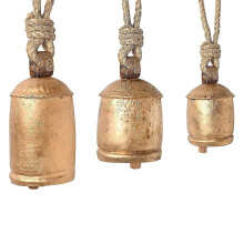Xmas Christmas Cow Bells Decor Huge Rustic Lucky Christmas Hanging Bells For Holiday Decorations