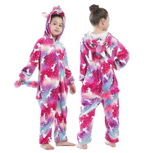 (COLOR 5, 130cm) Unisex Child Pajama Plush Onesie One Piece Animal Costume-i