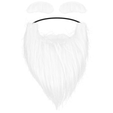1 Set Of Fake Mustache Beard Fake Eyebrows Christmas Dressing Up Mustache