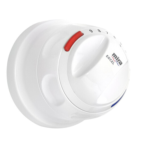 Mira-Showers Mira Excel 1996 - 2003 Mixer Shower Control Handle Trim & Knob Pack White 410.52