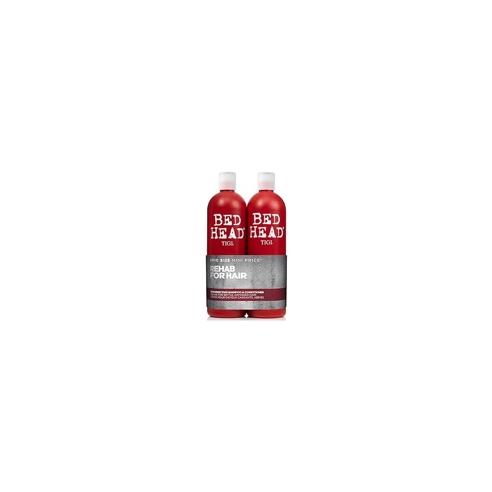 Bedhead by TIGI Resurrection Shampoo & Conditioner Set Hair care brittle & damaged hair Powerful regenerating care formula 2 x 750ml