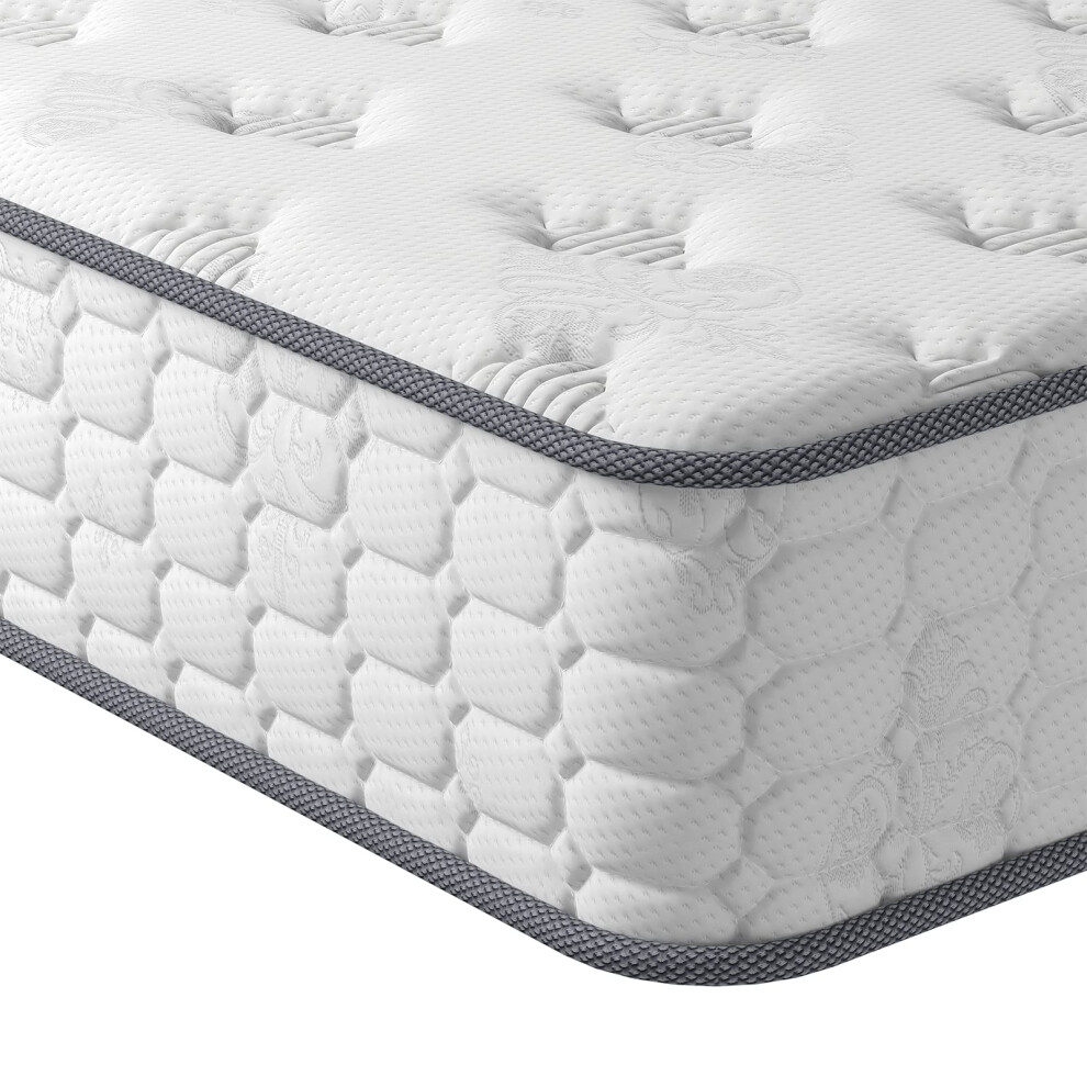 (king) 9.8 Inch Pocket Sprung Mattress Medium Upgraded Tight Top