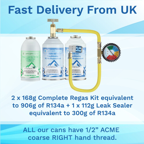 Aircon Large R134Top Up Leak Stopper Combo 1