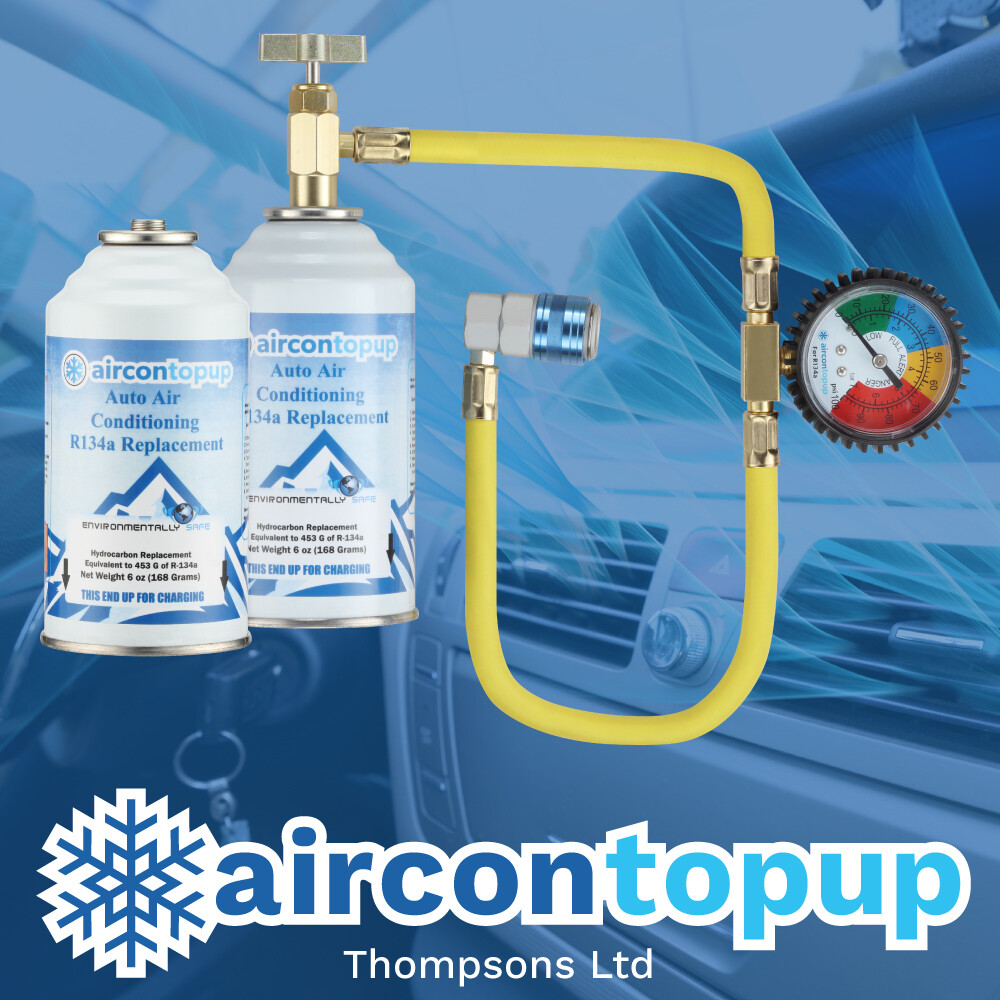 Car R134a AC Aircon Air Con Large 900g Top Up Recharge Refill Regas DIY Gas Kit on OnBuy