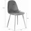 Charles Jacobs (White Table & Grey Fabric Chairs) Charles Jacobs Rectangular Dinner Table & Chair 4 Seat Scandi Set for Kitchen Dining Room 6